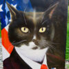 american cat oil painting