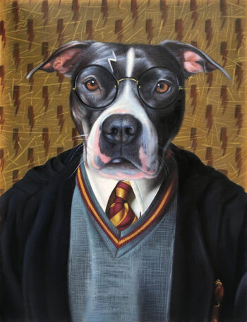 harry potter dog painting splendid beast