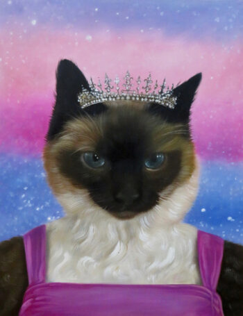 princess custom cat painting