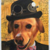 steampunk dog pet painting