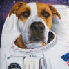 Dog painted as Astronaut