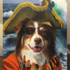 Pirate design dog painting