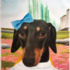 dorothy custom dog oil painting