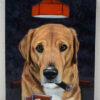 poker dog portrait