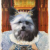 queen dog oil painting splendid beast