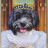 queen pet oil painting portrait