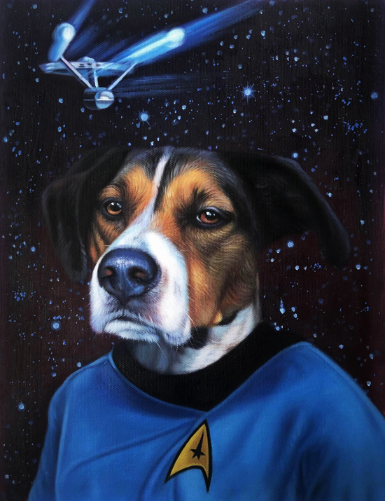 star trek painting splendid beast