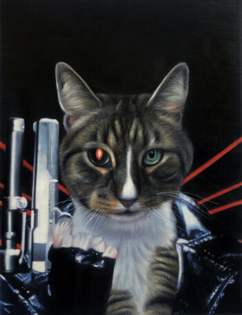 terminator artwork cat painting splendid beast