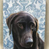 filigree painting with dog