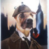 sherlock holmes dog painting