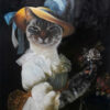 Marie Antoinette splendid beast oil painting cat