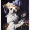 marie antoinette as dog painting