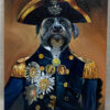 custom lord nelson portrait with dog