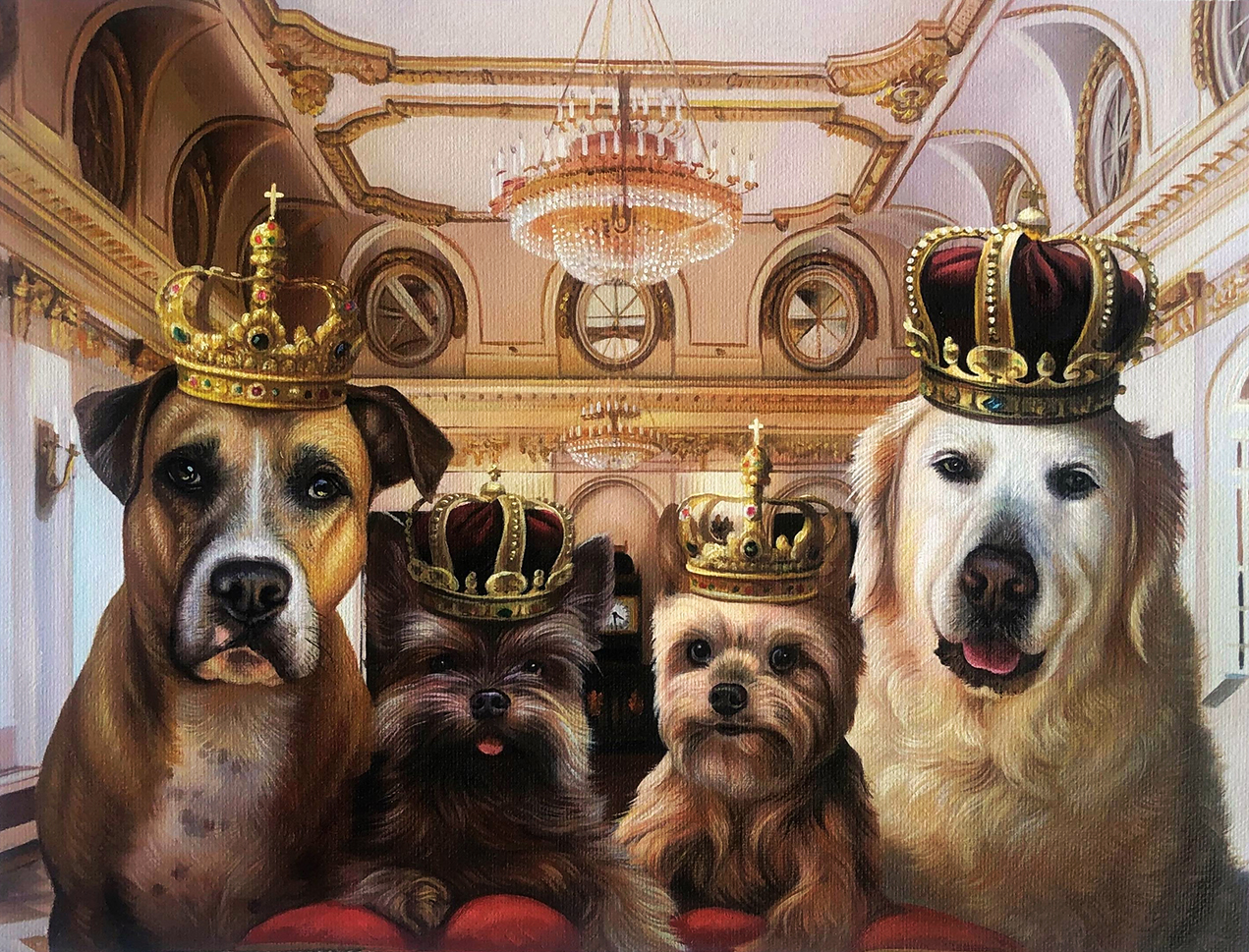 dog family portrait