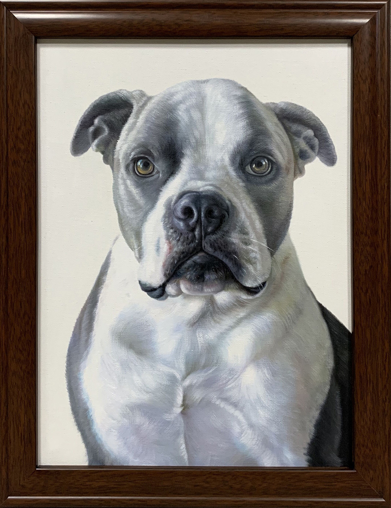 framed dog art