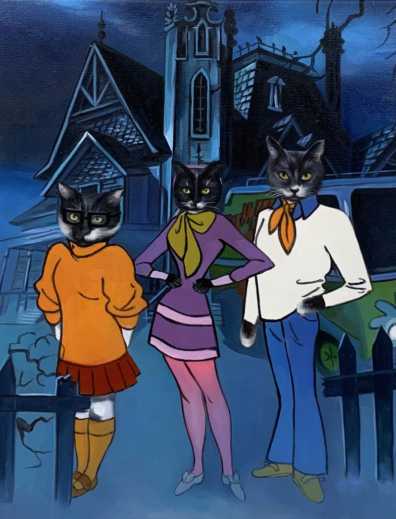 scooby doo cat artwork